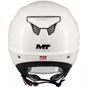 MT Мотошлемs LITE PURE A0 Kids Jet Motorcycle Мотошлем, Glossy White