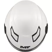 MT Мотошлемs LITE PURE A0 Kids Jet Motorcycle Мотошлем, Glossy White