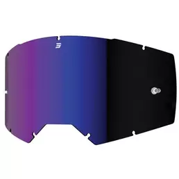 SHOT CORE AS/AF Blue Iridium Motorcycle Goggle Lens