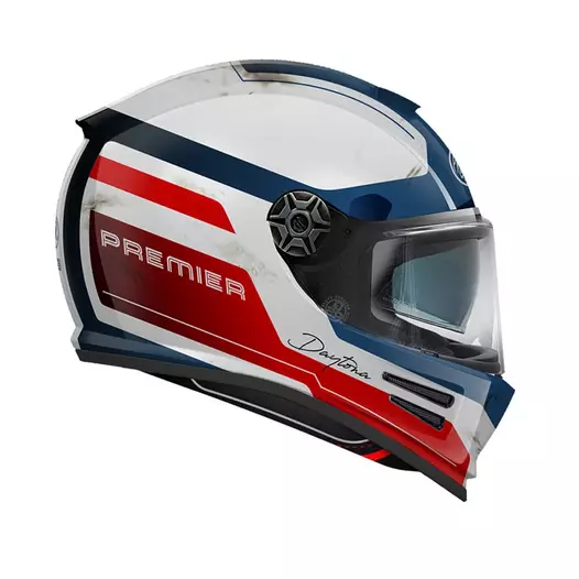 Premier Commander Мотошлем Da 13 Bm Blue Red Синий