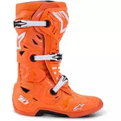 Alpinestars TECH 10 SUPERVENTED Motocross Enduro мотоботинки Fluorescent Orange Black White