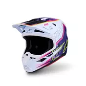 Alpinestars Sm7 2206 Blaster Мотошлем Purple White Фиолетовый