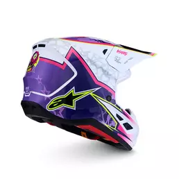 Alpinestars Sm7 2206 Blaster Мотошлем Purple White Фиолетовый