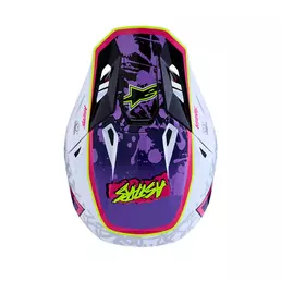 Alpinestars Sm7 2206 Blaster Мотошлем Purple White Фиолетовый