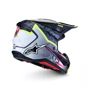 Alpinestars Sm7 2206 Blaster Мотошлем White Yellow Черный