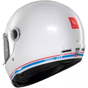 Custom Retro Motorcycle Мотошлем Mt Мотошлемss JARAMA SV SOLID A7 Glossy White