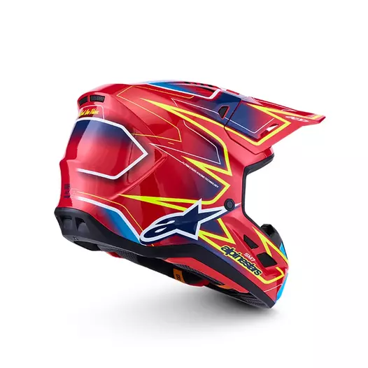 Alpinestars Sm7 2206 Cast Мотошлем Red Красный