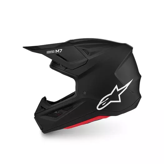 Alpinestars Sm7 2206 Solid Мотошлем Black Matt Черный