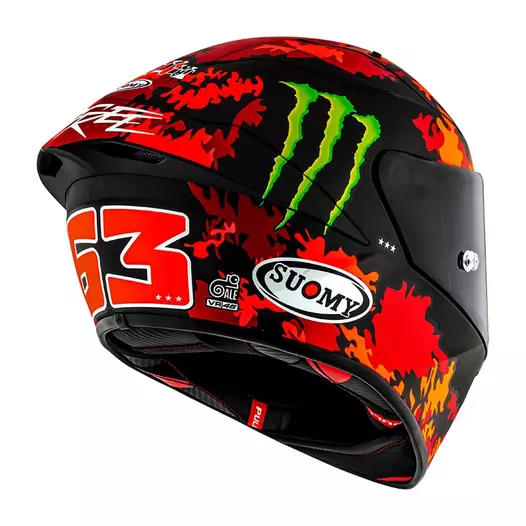 Suomy S1-xr Gp Bagnaia Monster Replica 2025 Matt Красный