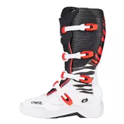 O Neal 3srs Mx Zebra мотоботинки Black White Red Белый