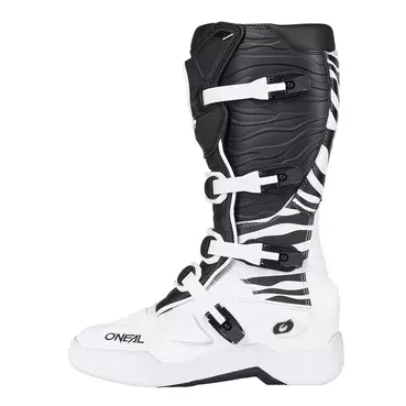 O Neal 3srs Mx Zebra мотоботинки Black White Белый