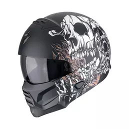 Scorpion Exo Combat 2 Genesis Мотошлем Black Matt Черный