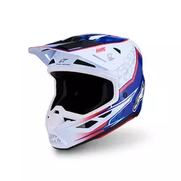 Alpinestars Sm7 2206 Blaster Мотошлем Blue Red Синий