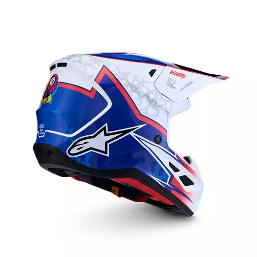 Alpinestars Sm7 2206 Blaster Мотошлем Blue Red Синий