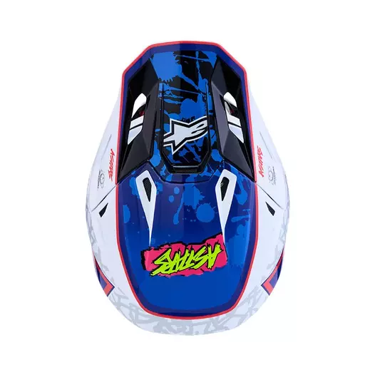 Alpinestars Sm7 2206 Blaster Мотошлем Blue Red Синий