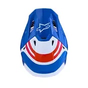 Alpinestars Sm7 2206 Core Blue Orange Pink Мотошлем Синий
