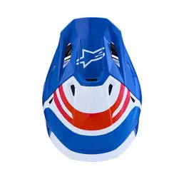 Alpinestars Sm7 2206 Core Blue Orange Pink Мотошлем Синий