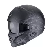 Scorpion Exo Combat 2 Spiderweb Мотошлем Black Matt Черный