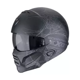 Scorpion Exo Combat 2 Spiderweb Мотошлем Black Matt Черный (размер: s)