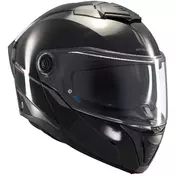 Modular Motorcycle Мотошлем P/J Mt Мотошлемs ATOM 2 SV SOLID A1 Gloss Black