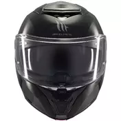 Modular Motorcycle Мотошлем P/J Mt Мотошлемs ATOM 2 SV SOLID A1 Gloss Black