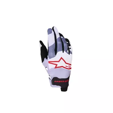 Alpinestars Youth Radar 2025 мотоперчатки Lilac Red Серый