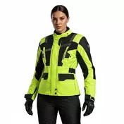 Motorcycle мотокуртка In Hevik Touring Fabric STELVIO LIMITED Lady Triple Layer Yellow Black