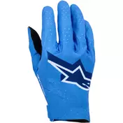 Alpinestars Supertech MX Cross Enduro Motorcycle мотоперчатки, light blue, white