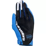 Alpinestars Supertech MX Cross Enduro Motorcycle мотоперчатки, light blue, white