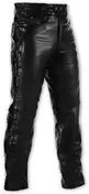 Custom Genuine Leather Motorcycle мотоштаны A pro-Model Legend Black