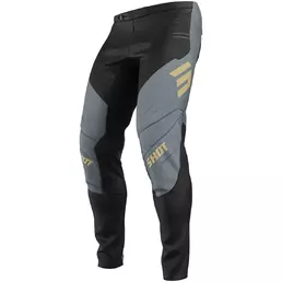 Motocross Enduro мотоштаны Shot CONTACT SHIELD Black Grey Gold (размер: 28)
