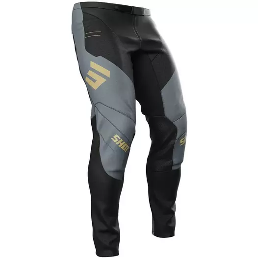 Motocross Enduro мотоштаны Shot CONTACT SHIELD Black Grey Gold