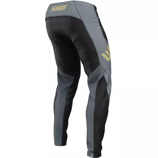 Motocross Enduro мотоштаны Shot CONTACT SHIELD Black Grey Gold