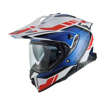 Premier Discovery Gl 13 Мотошлем White Red Blue Белый
