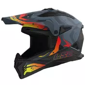 Ls2 Mx708 Fast 2 Wash Мотошлем Grey Серый