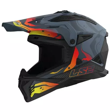 Ls2 Mx708 Fast 2 Wash Мотошлем Grey Серый