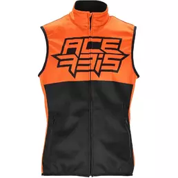 Acerbis LINEAR Off Road Softshell Motorcycle жилет Black Orange