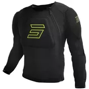 SHOT PRIME Full Body Chest Protector for Motocross and Enduro, Black and Fluorescent Yellow