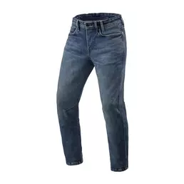 Rev'it Detroit 3 Tapered Short Jeans Dark Blue Синий