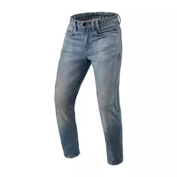 Rev'it Detroit 3 Tapered Short Jeans Blue Medium Синий (размер: 28)