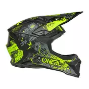 O Neal 1 Srs 2206 Vibrant V.26 Мотошлем Black Yellow Желтый