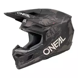 O Neal 3srs Acid Мотошлем Black Grey Черный