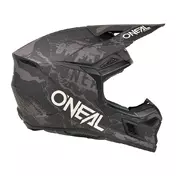 O Neal 3srs Acid Мотошлем Black Grey Черный