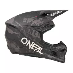 O Neal 3srs Acid Мотошлем Black Grey Черный