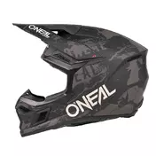 O Neal 3srs Acid Мотошлем Black Grey Черный