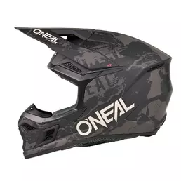O Neal 3srs Acid Мотошлем Black Grey Черный