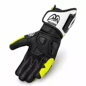 Berik 2.0 Leather Racing Motorcycle мотоперчатки G-10397 Misano Black White Fluo Yellow