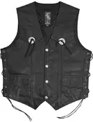 Genuine Leather Motorcycle жилет Custom In Model A-Pro Gambler