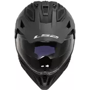 Adventure Motorcycle Мотошлем Ls2 MX702 PIONEER 2 SOLID Matt Black