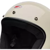 Bell MAGNUM Solid Vintage White Cafe Racer Motorcycle Мотошлем